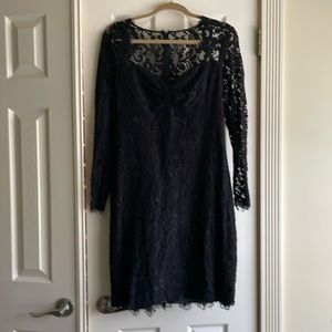 Black lace dress.